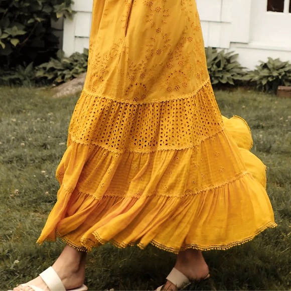 Anthropologie Fallon Eyelet Maxi Dress - Picture 10 of 16